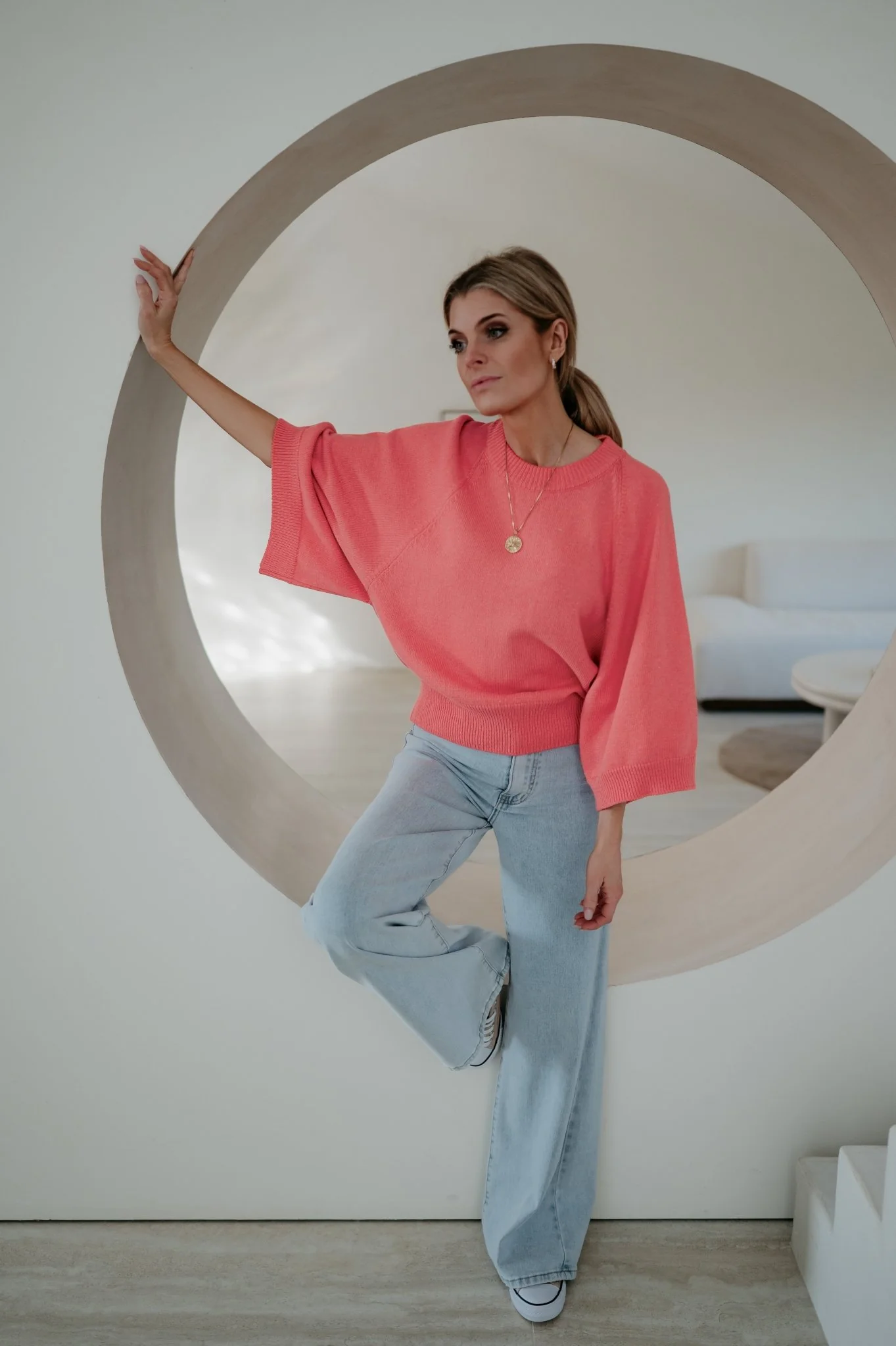 Vigo knit I Coral - Image 8