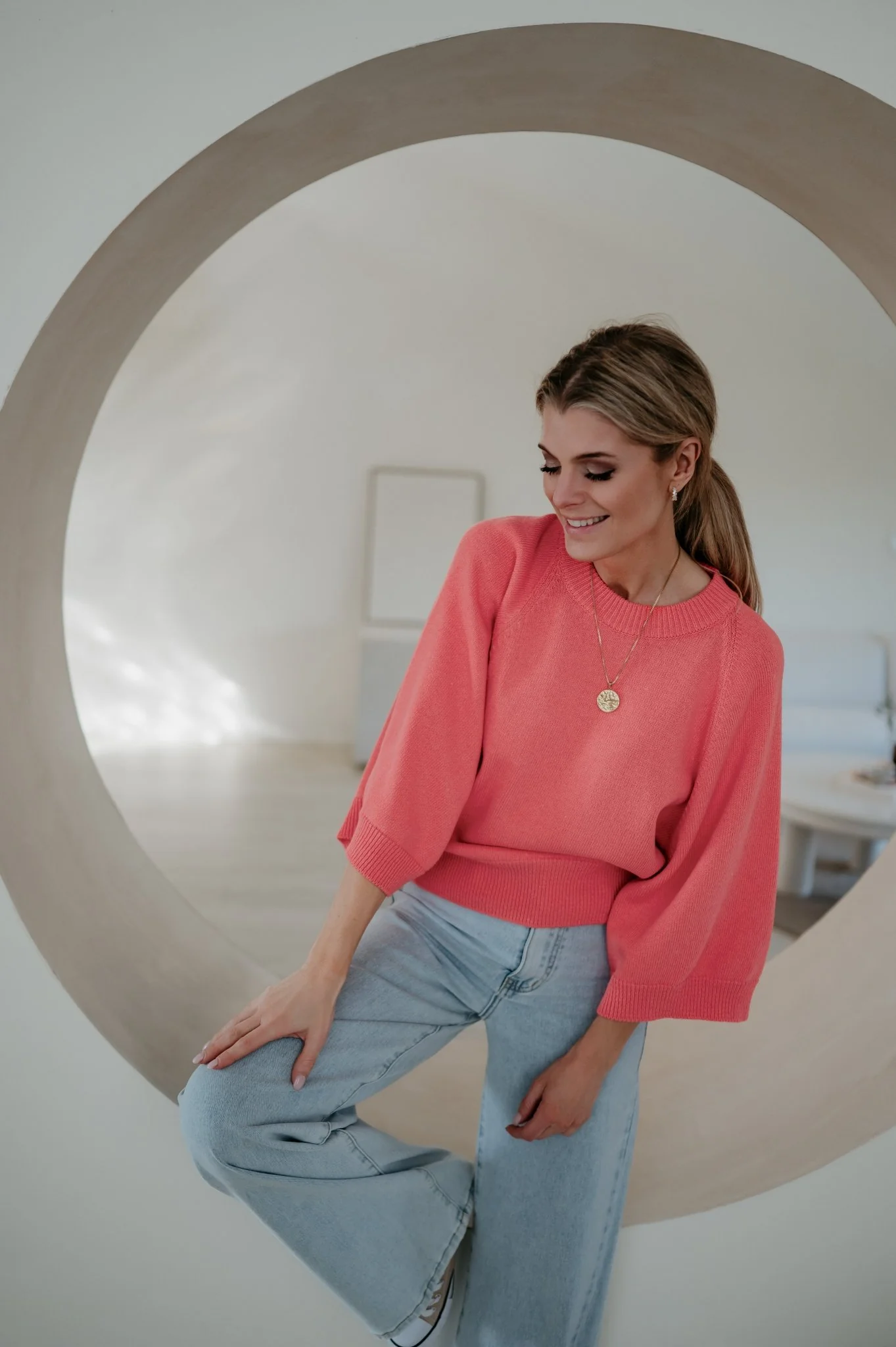 Vigo knit I Coral - Image 9