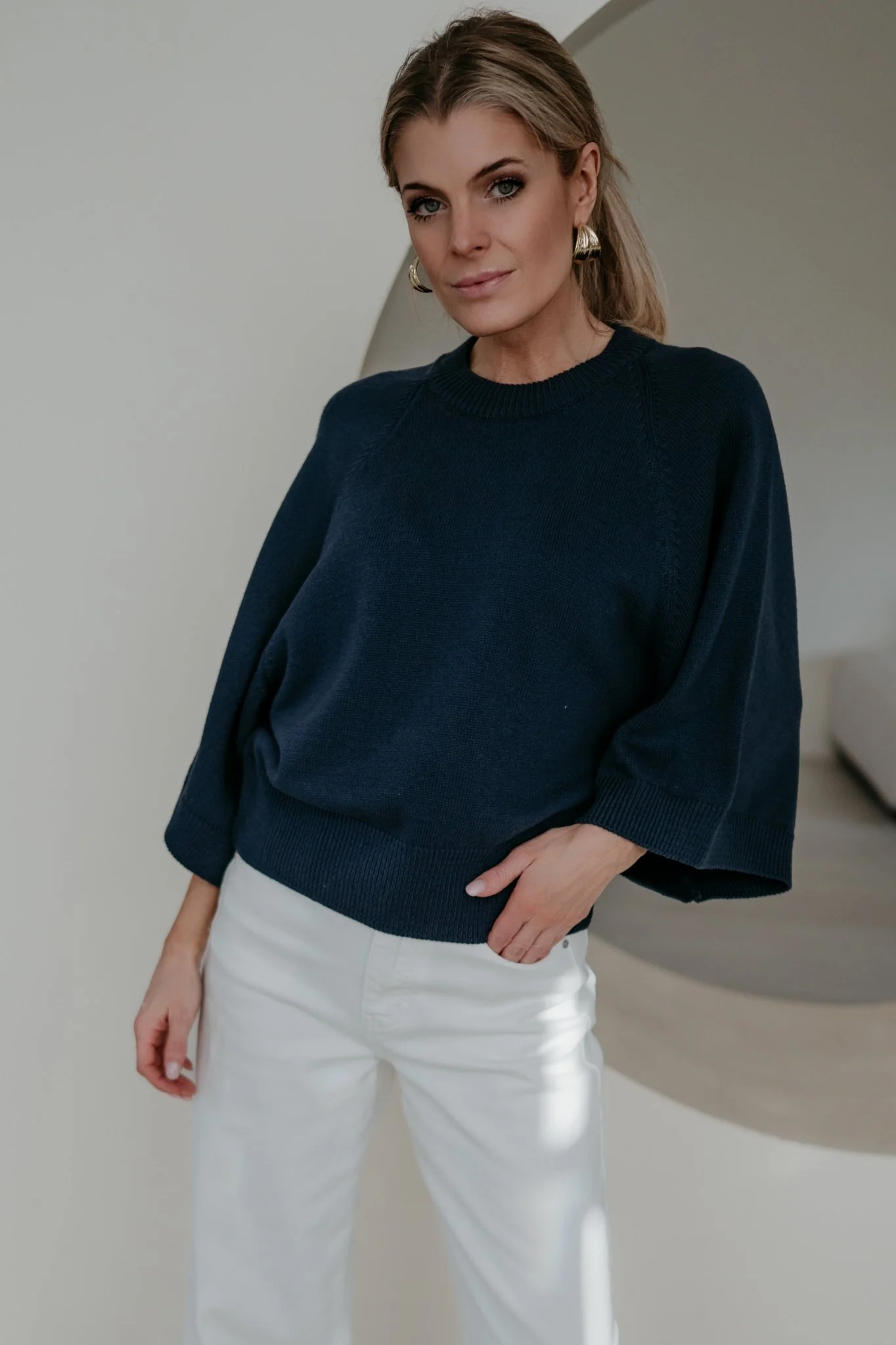 Vigo knit I Navy Blue - Image 10