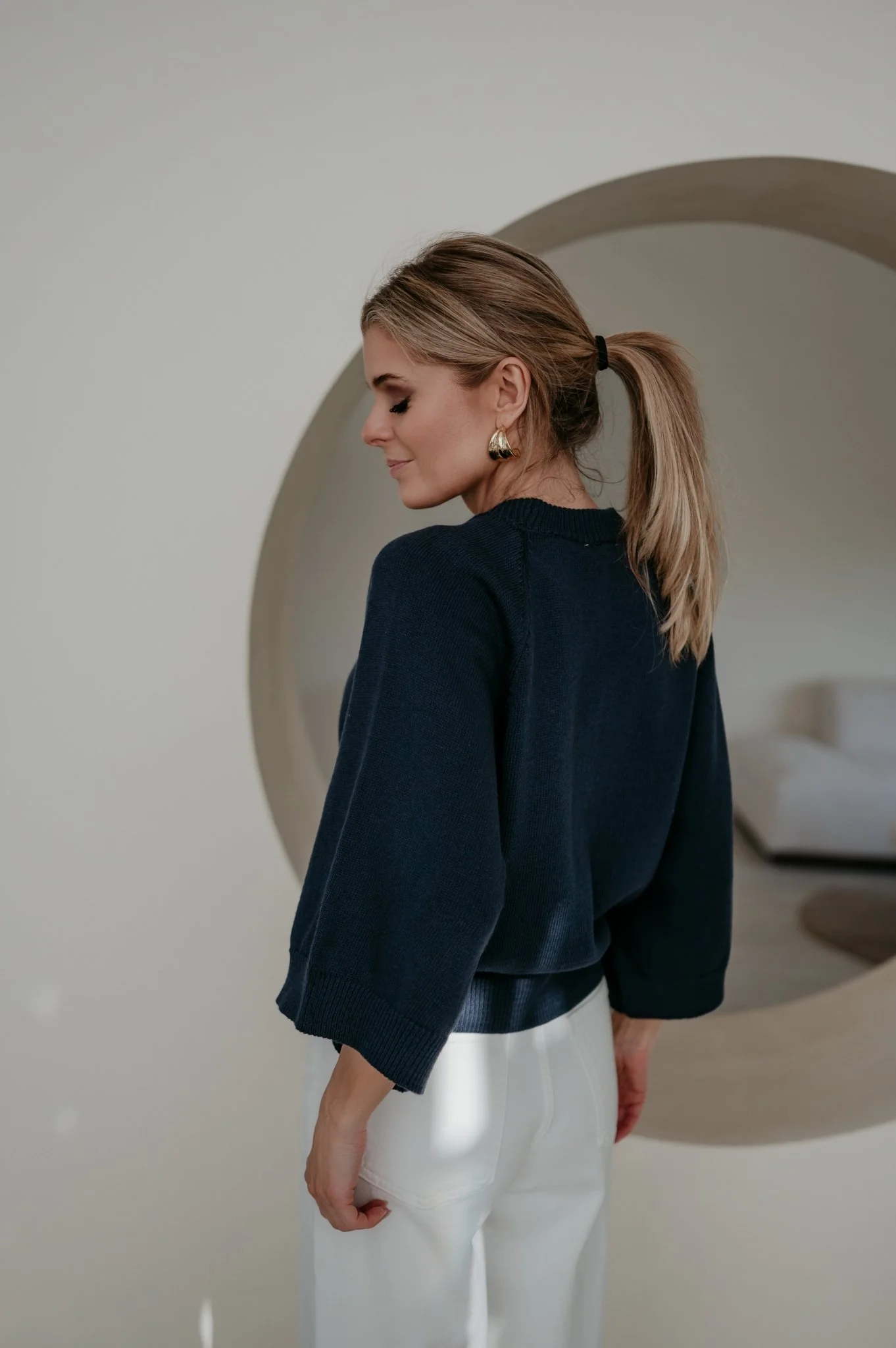 Vigo knit I Navy Blue - Image 13