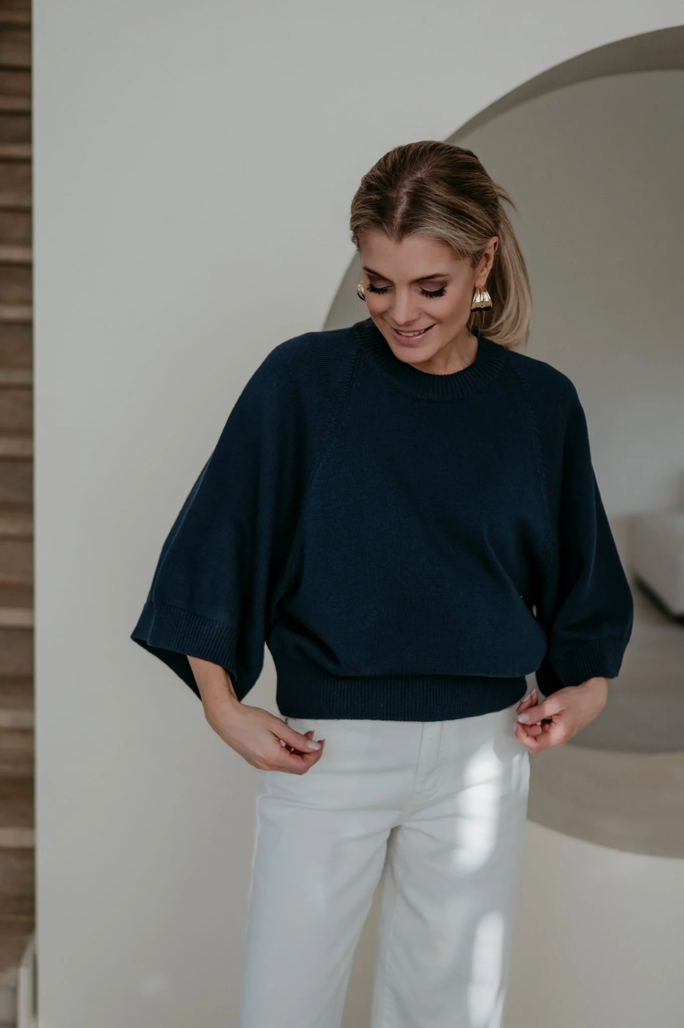Vigo knit I Navy Blue - Image 14