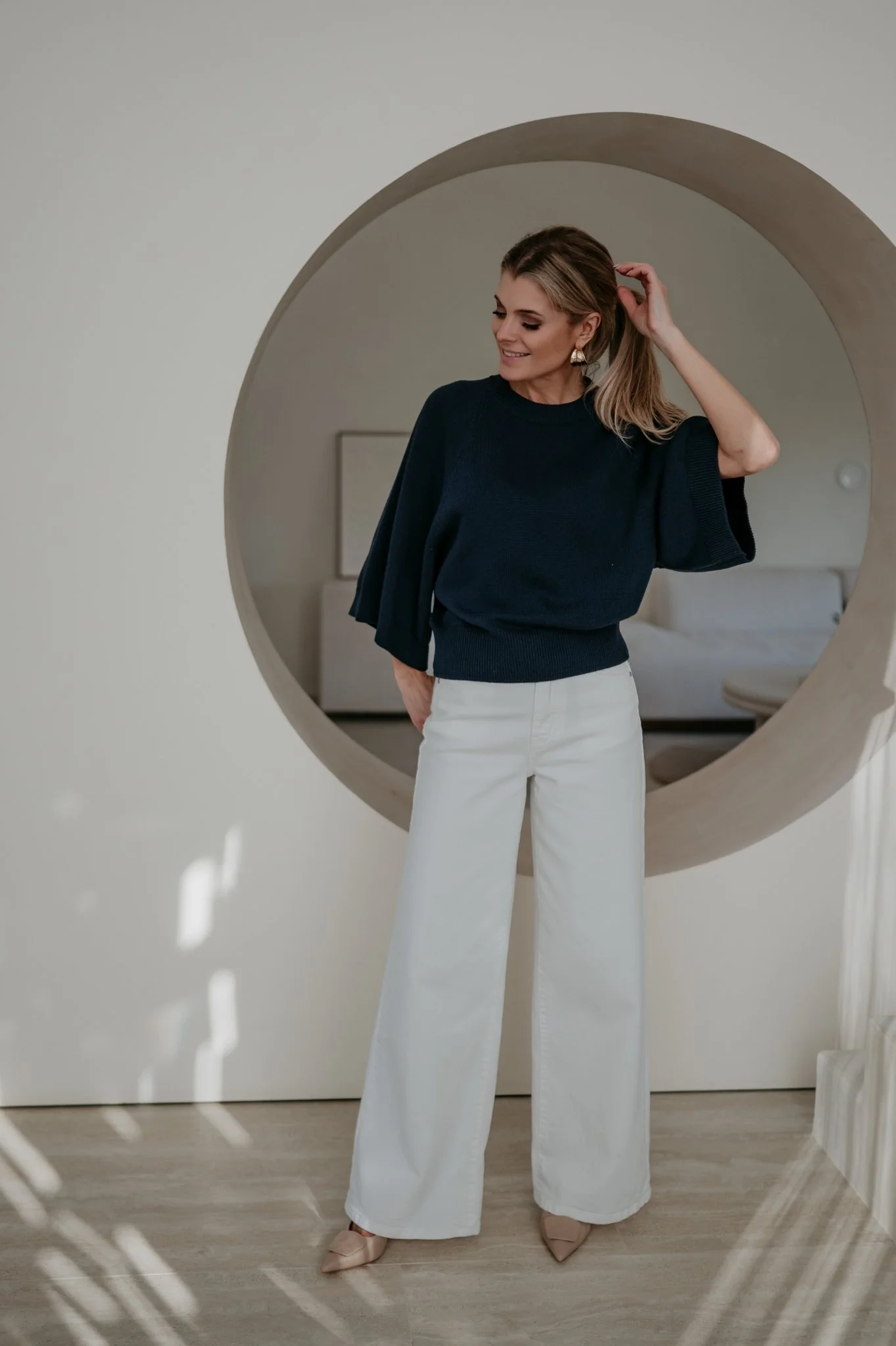 Vigo knit I Navy Blue - Image 5