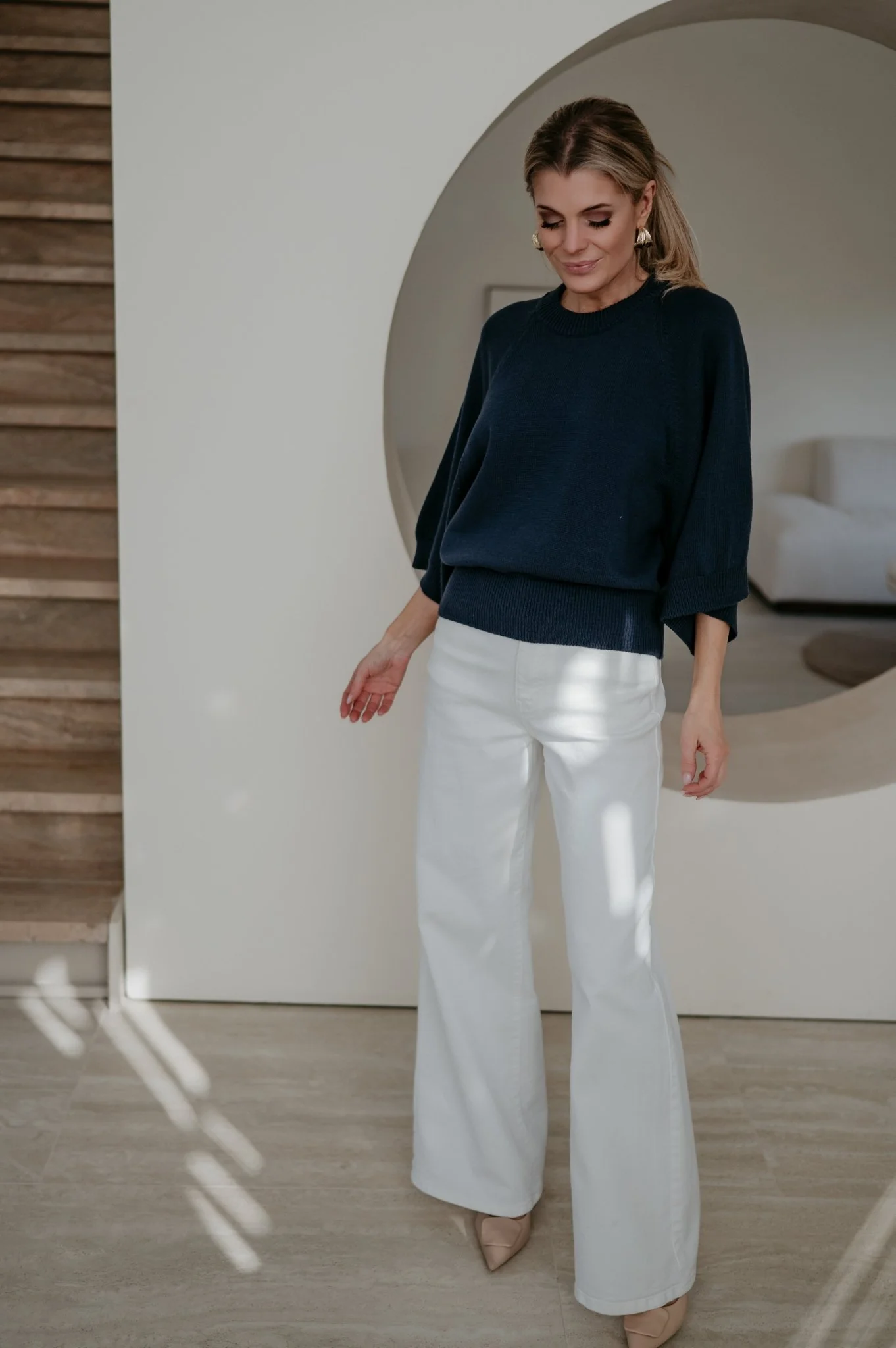 Vigo knit I Navy Blue - Image 6