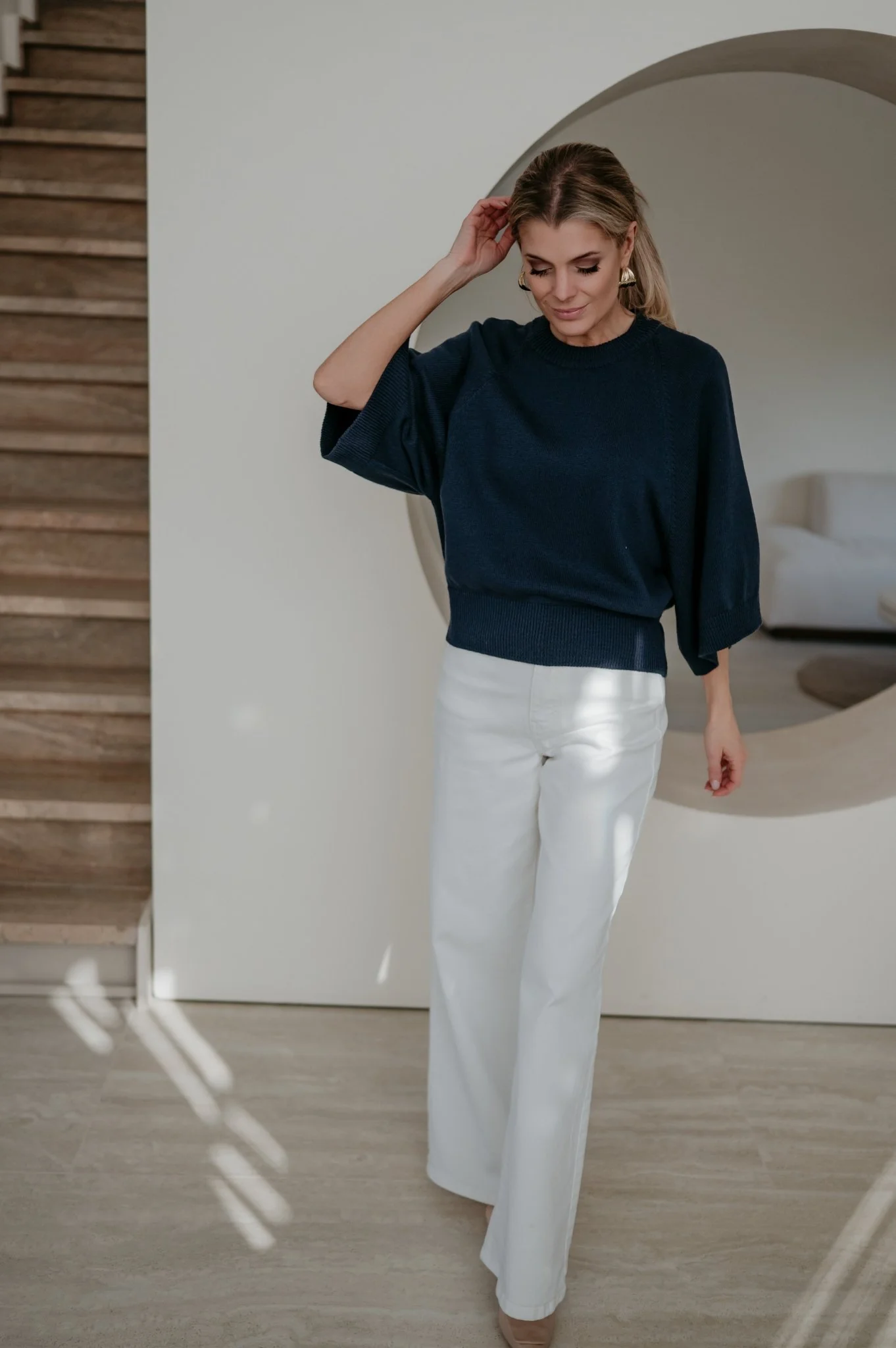 Vigo knit I Navy Blue - Image 9