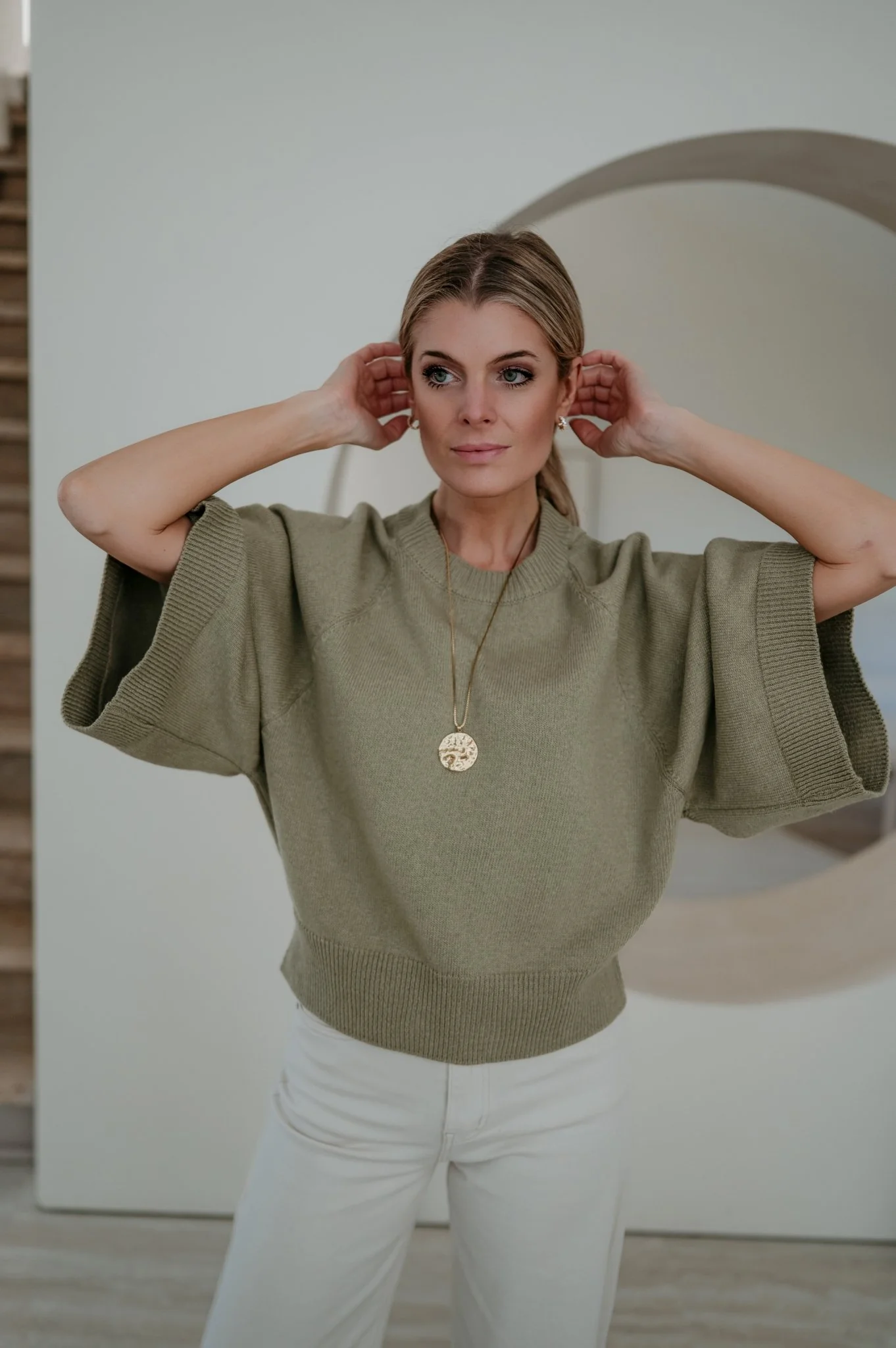 Vigo knit I Olive - Image 11