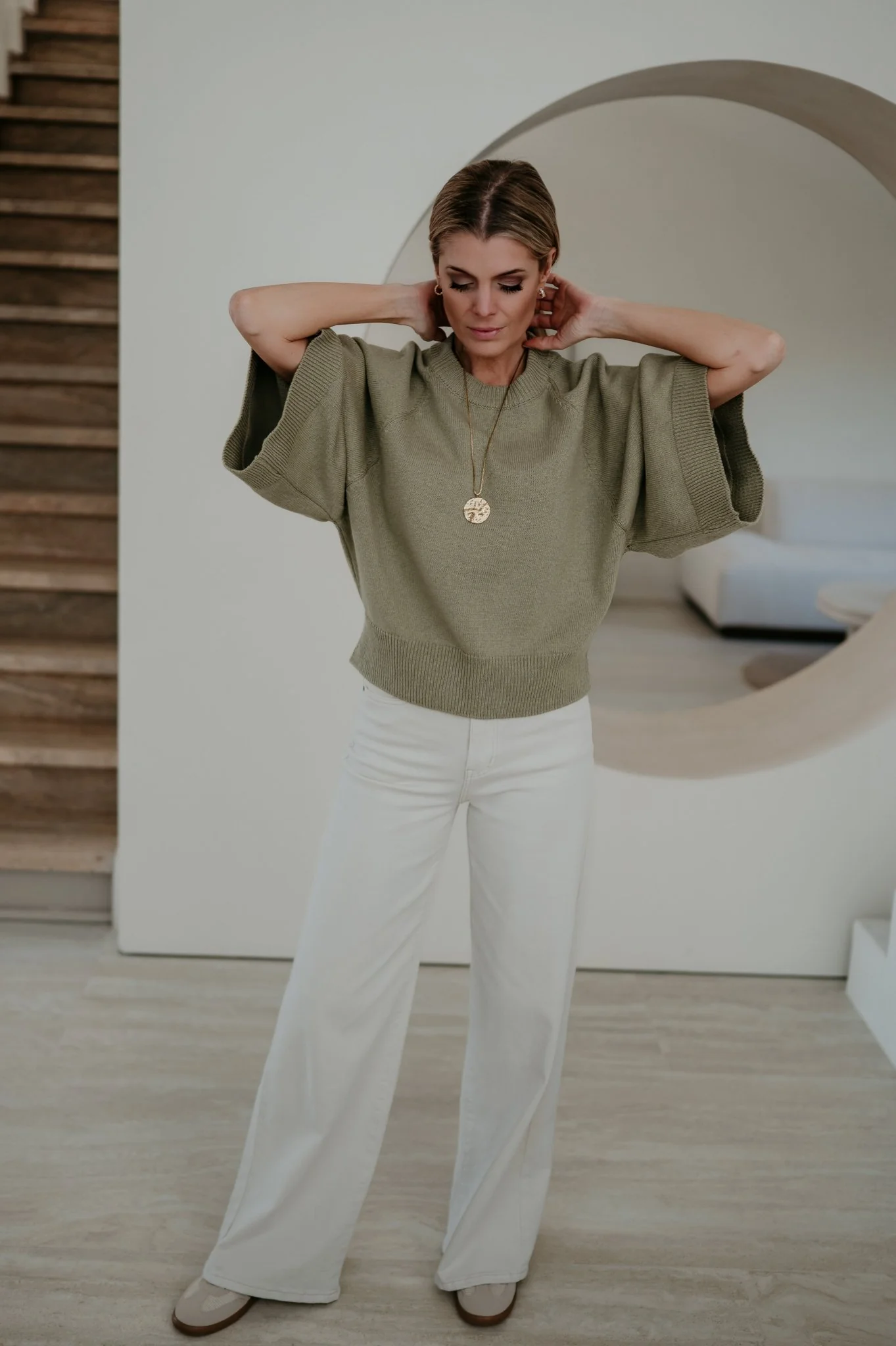 Vigo knit I Olive - Image 8