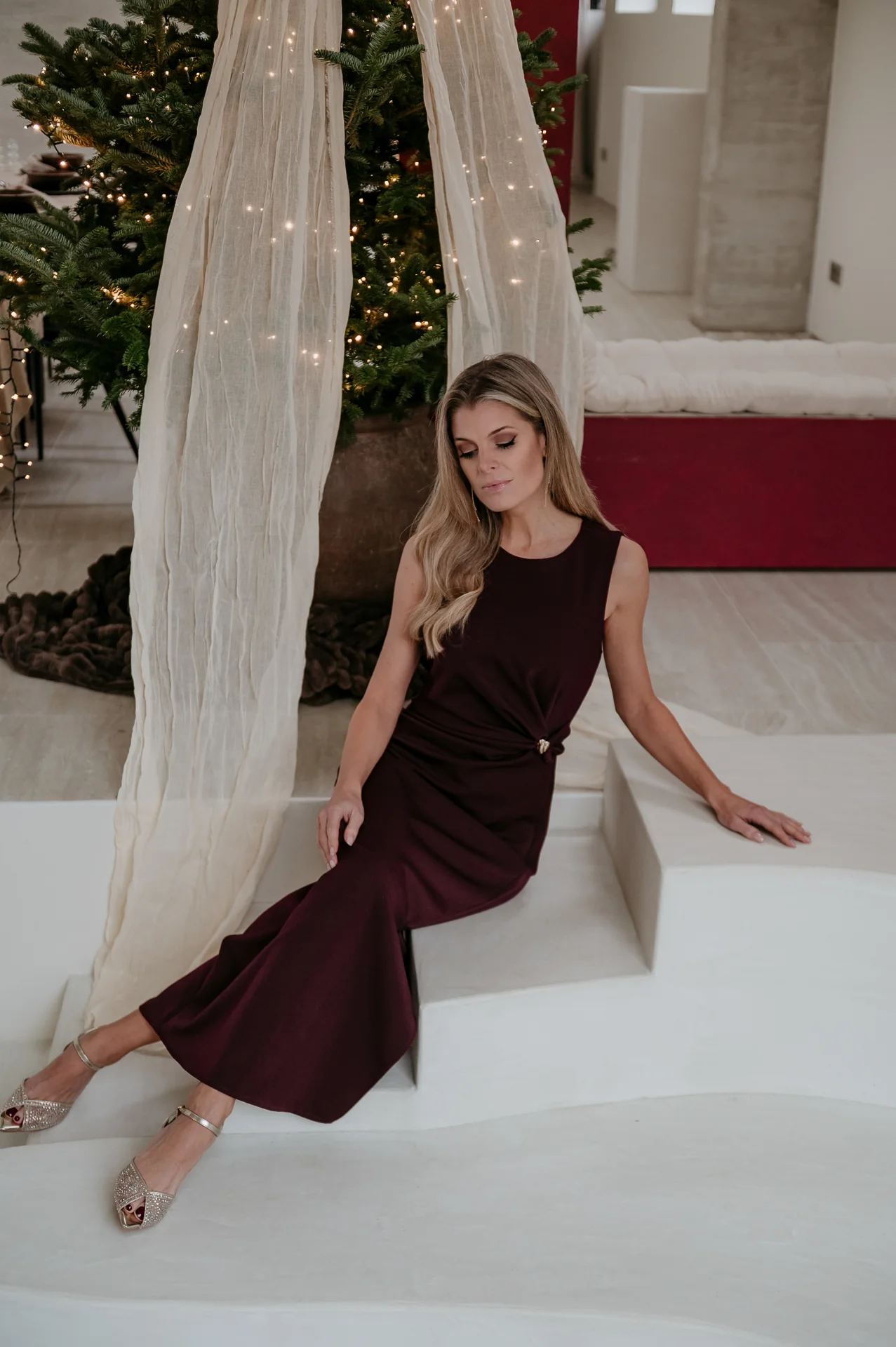 Zine dress I Bordeaux - Image 2