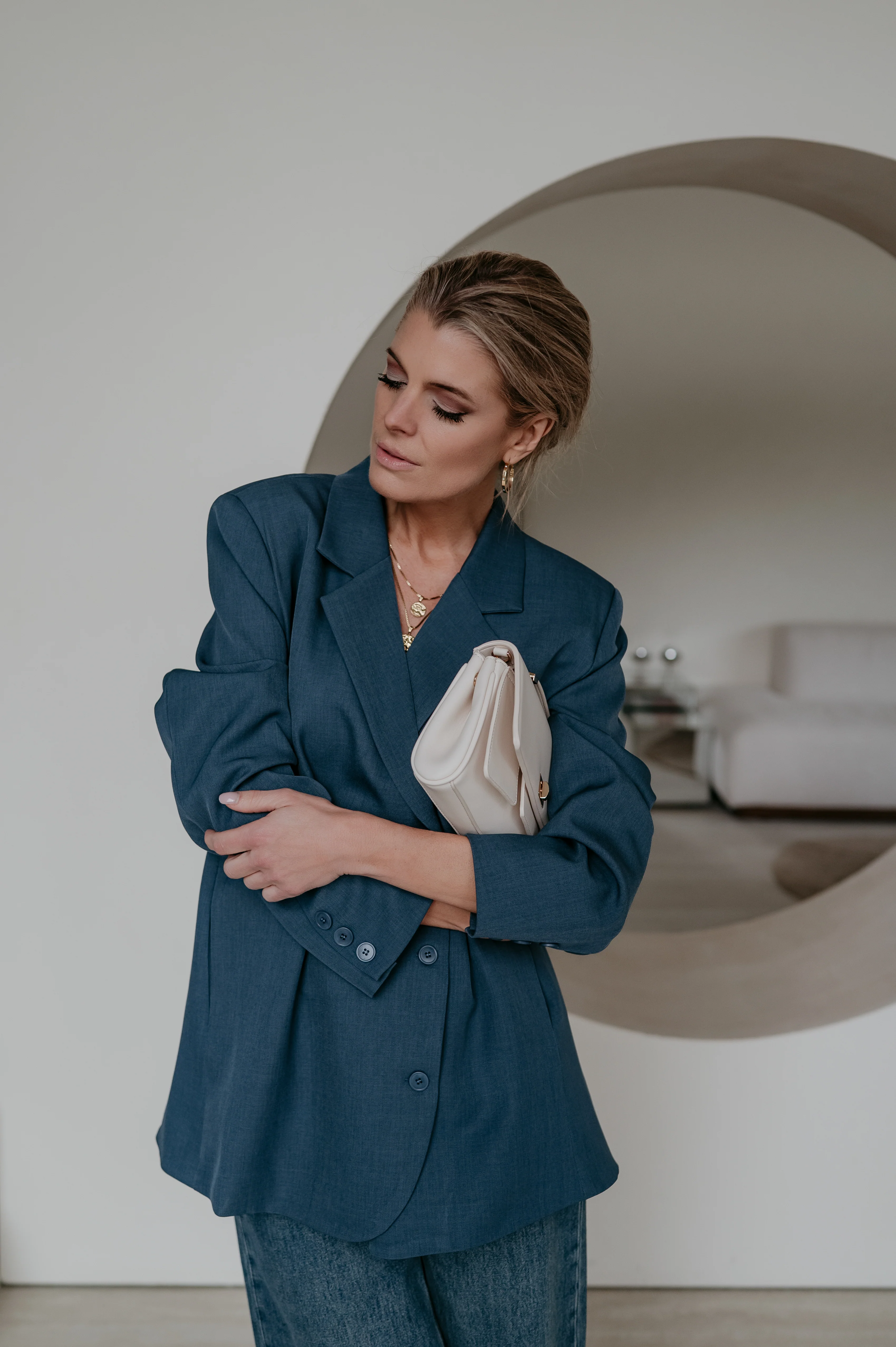 Zinigu blazer I Blue - Image 19