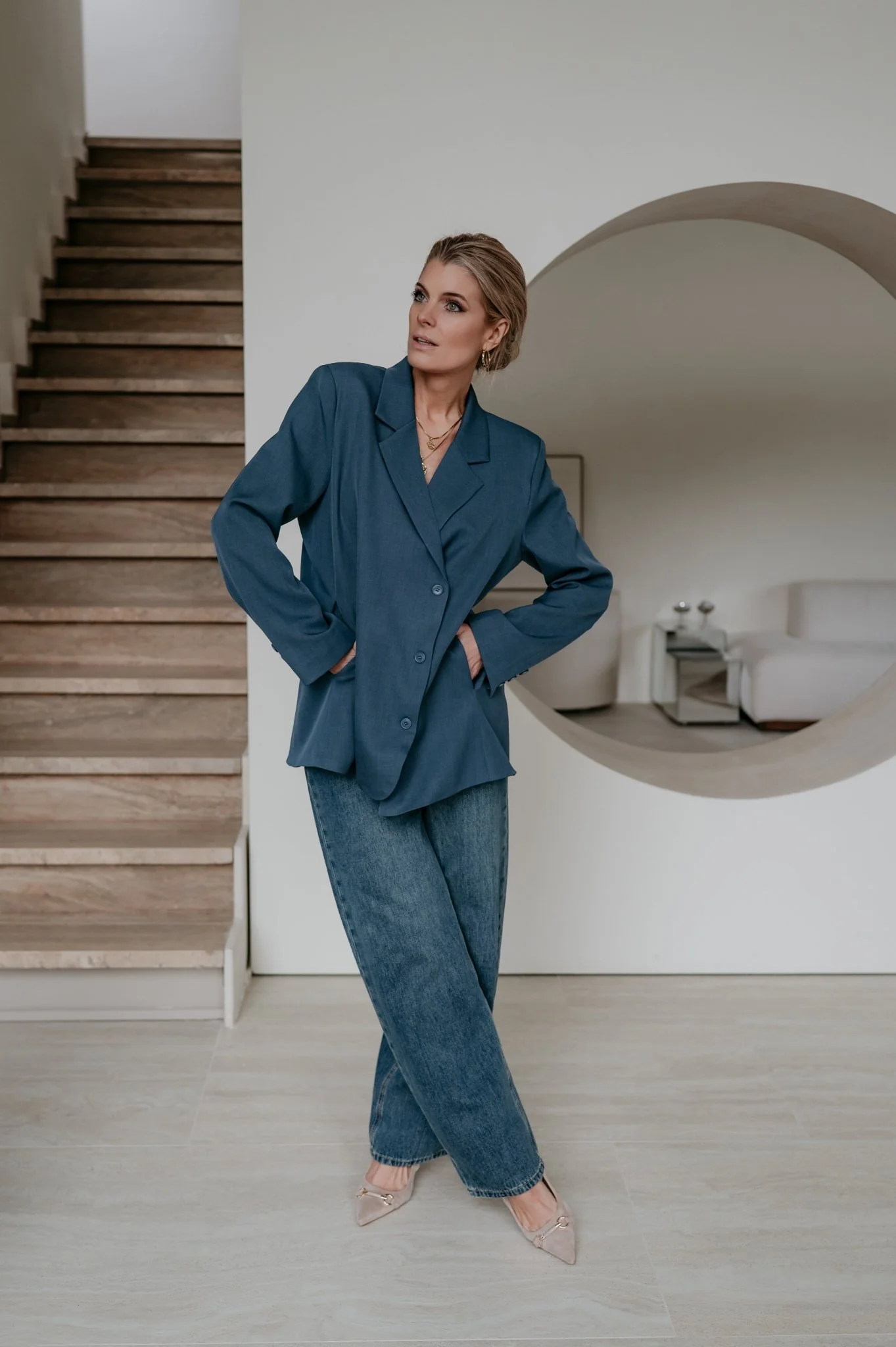 Zinigu blazer I Blue - Image 25