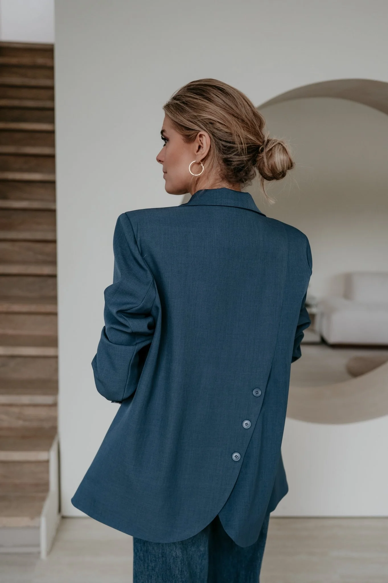 Zinigu blazer I Blue - Image 3