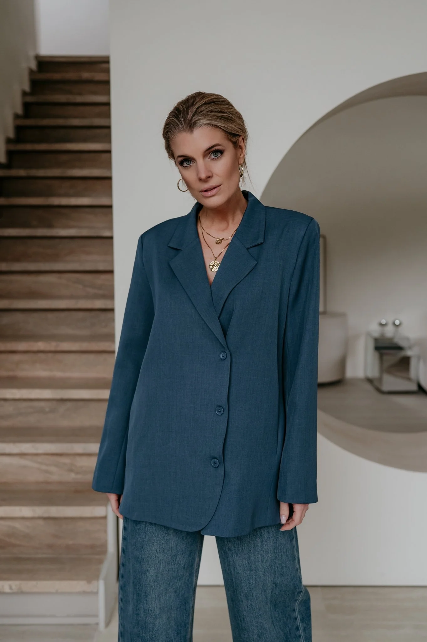 Zinigu blazer I Blue - Image 4
