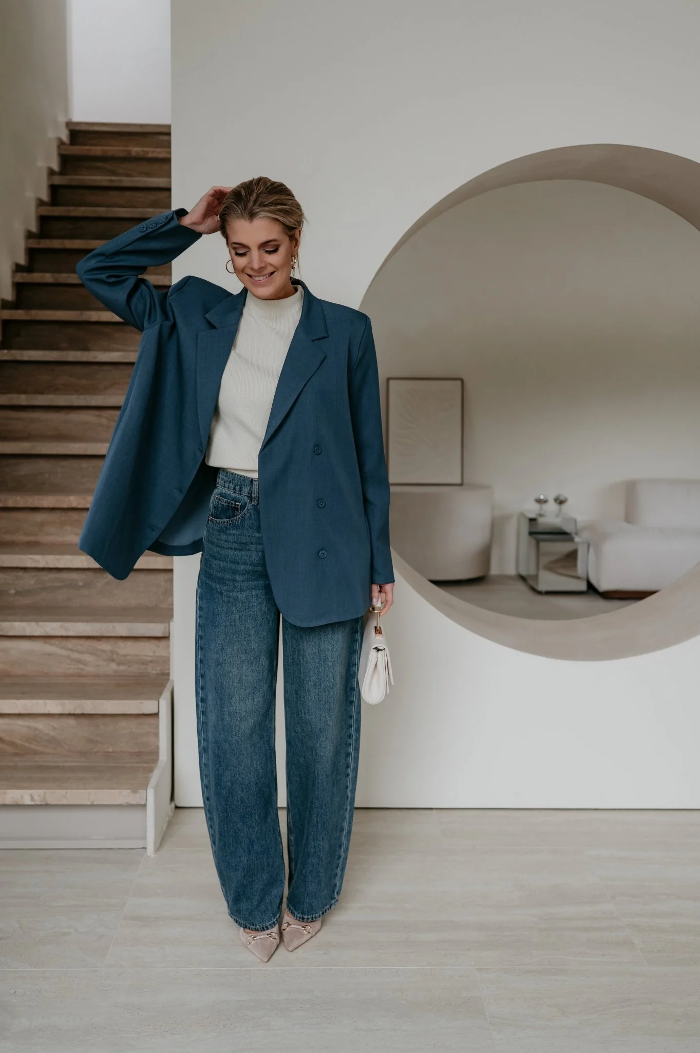 Zinigu blazer I Blue - Image 7