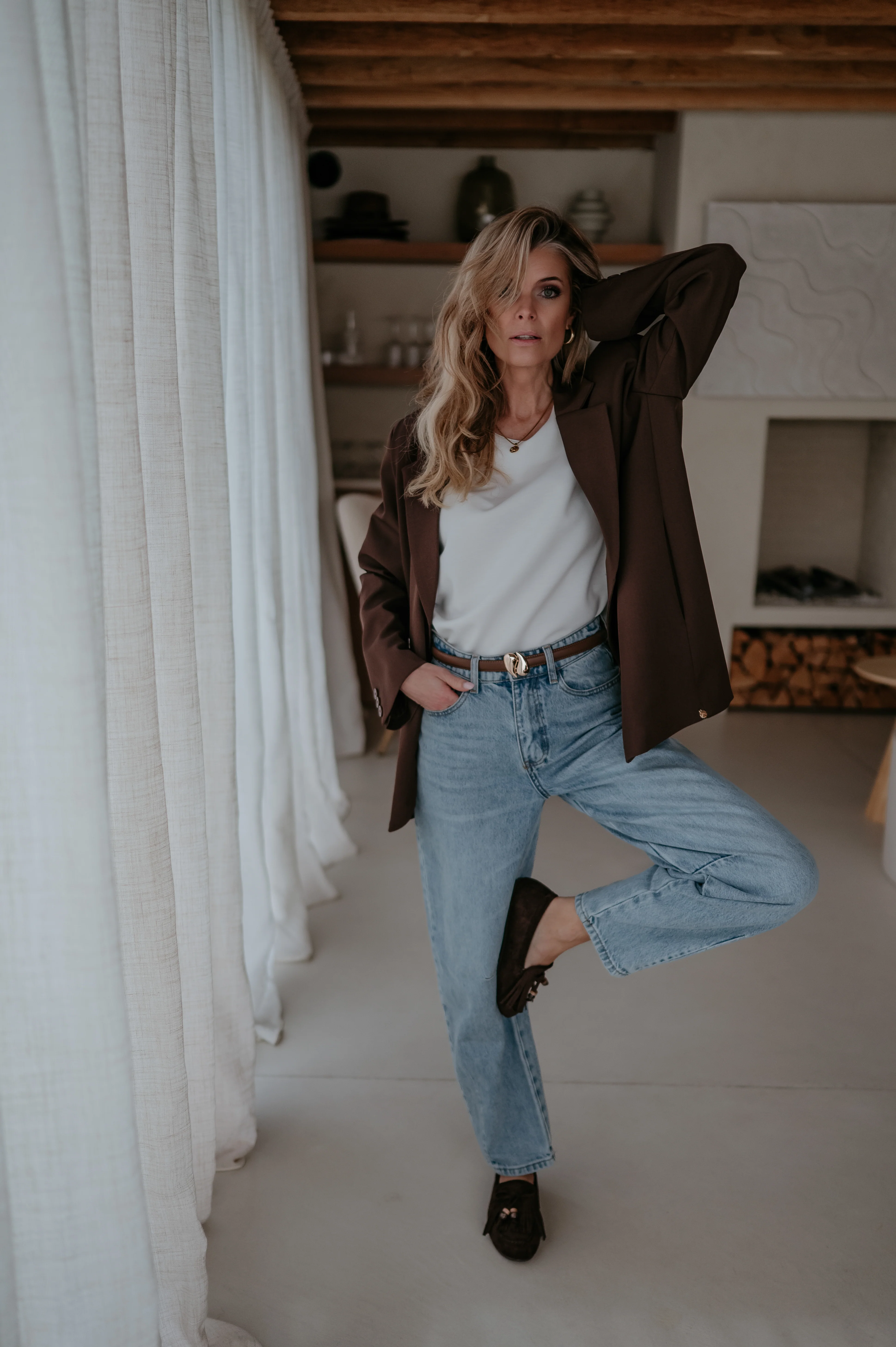 Zinigu blazer I Chocolate Brown - Image 19