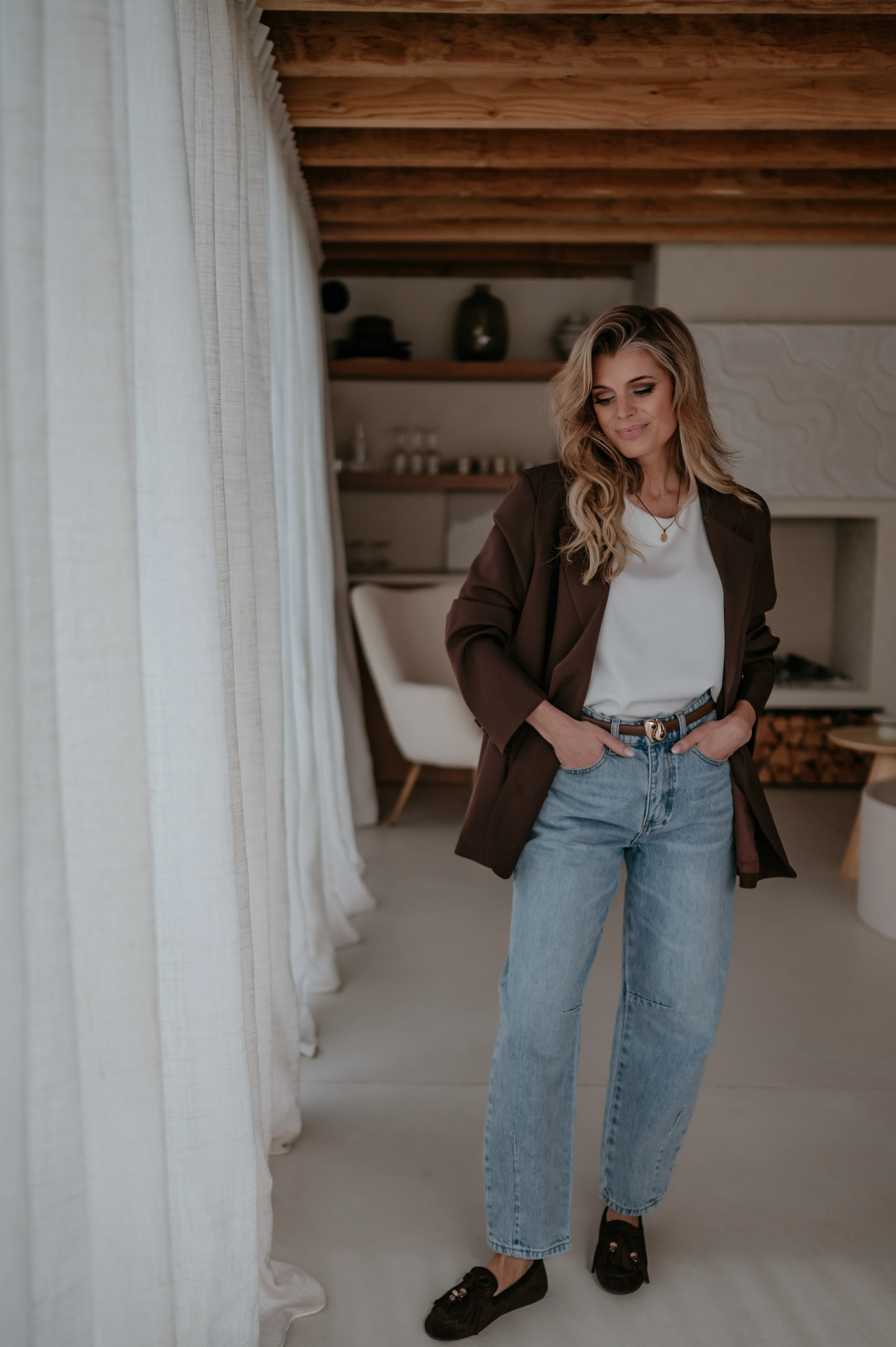 Zinigu blazer I Chocolate Brown - Image 21