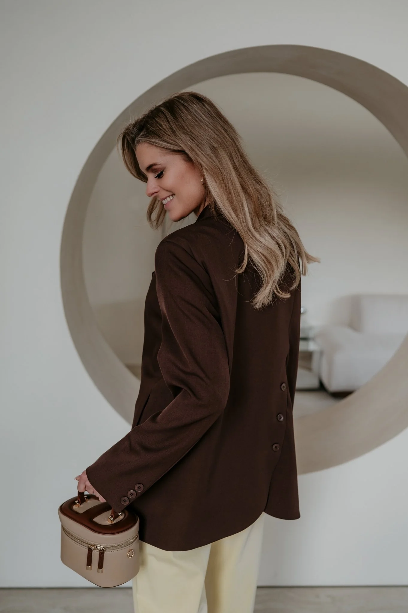 Zinigu blazer I Chocolate Brown - Image 24