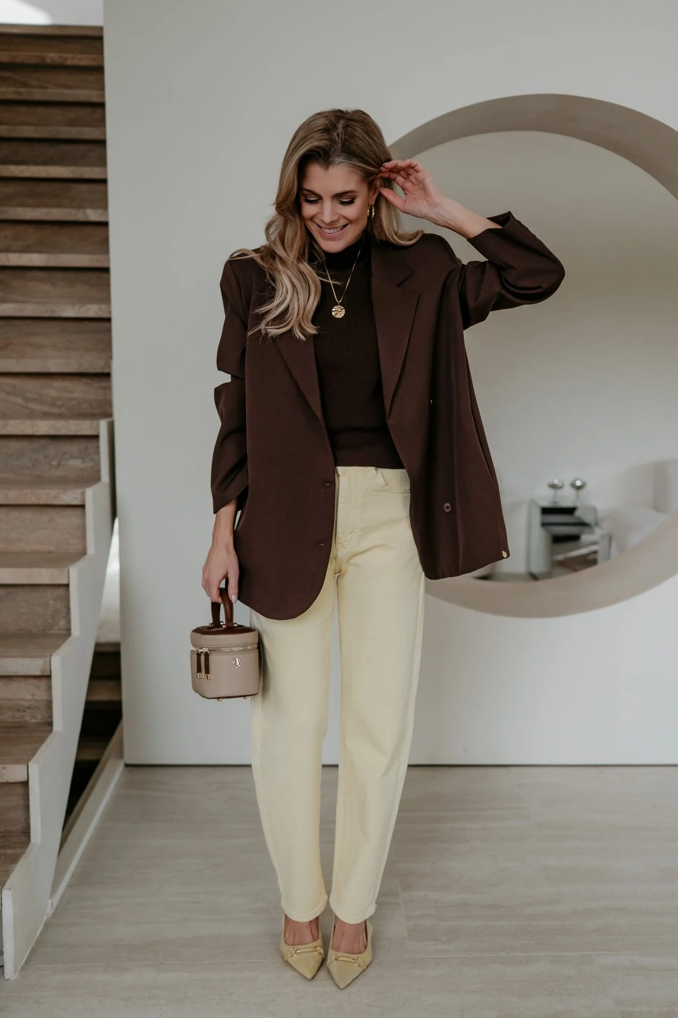 Zinigu blazer I Chocolate Brown - Image 30
