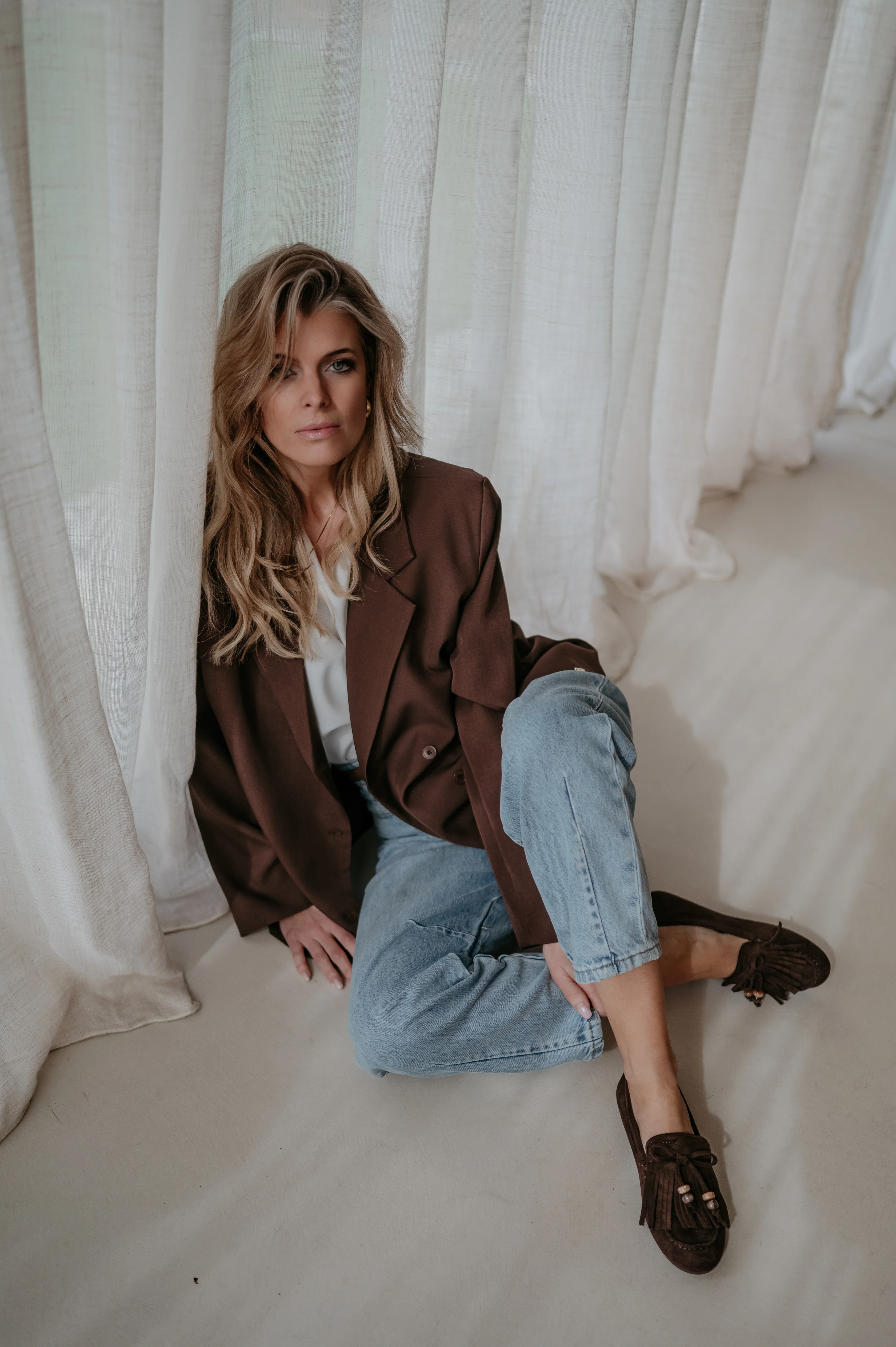 Zinigu blazer I Chocolate Brown - Image 4