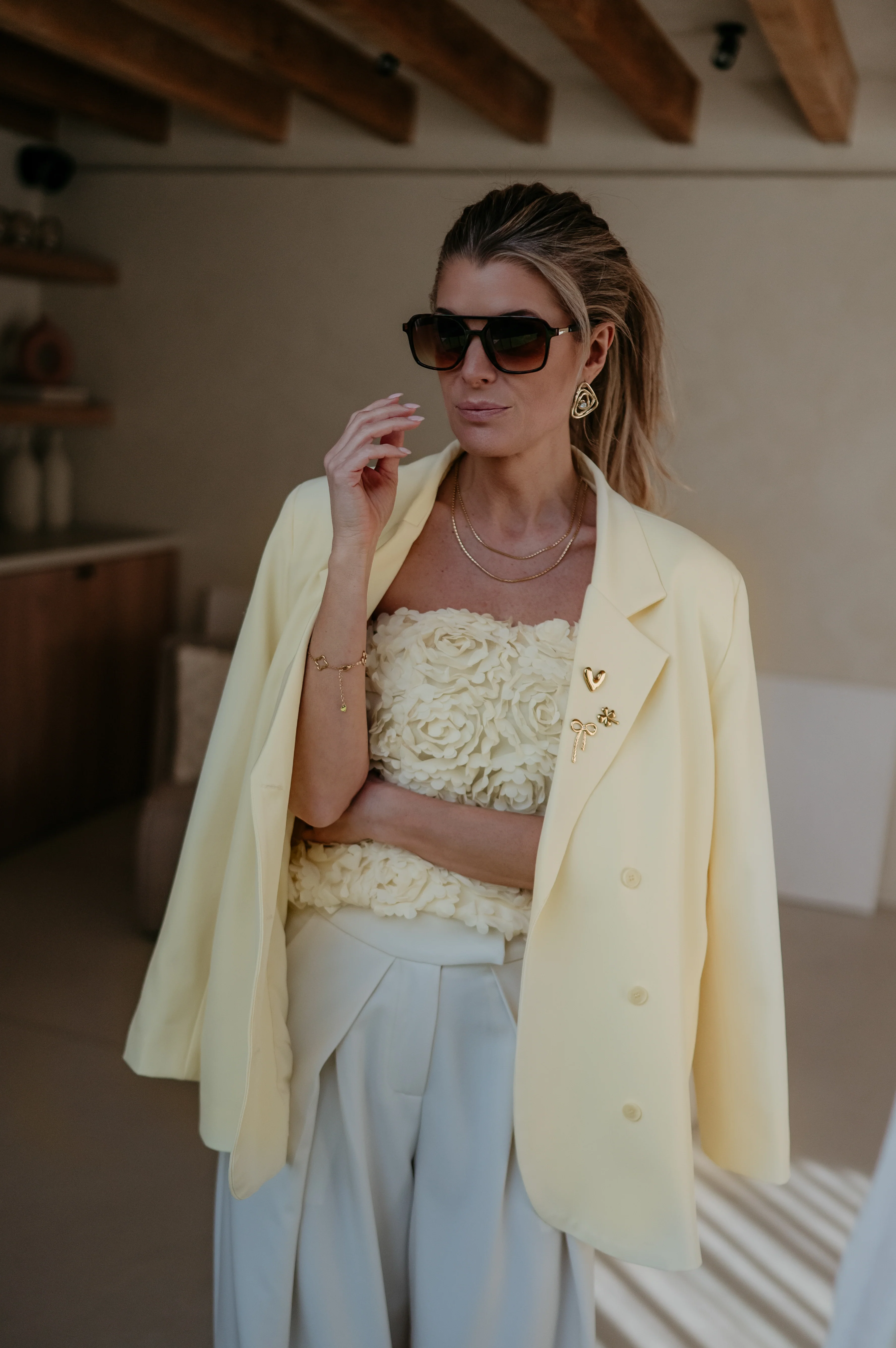 Zinigu blazer I Yellow - Image 2