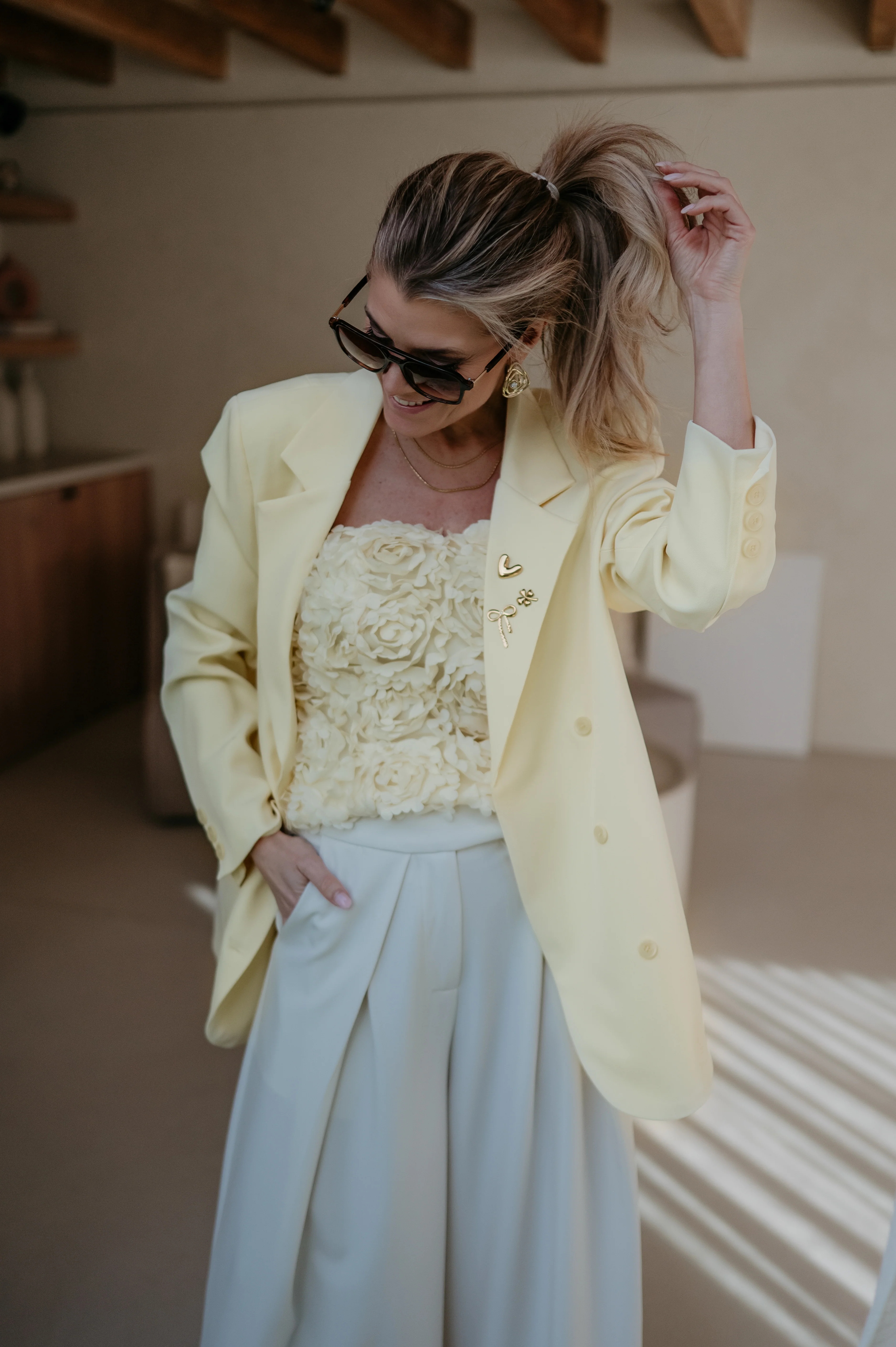 Zinigu blazer I Yellow - Image 25