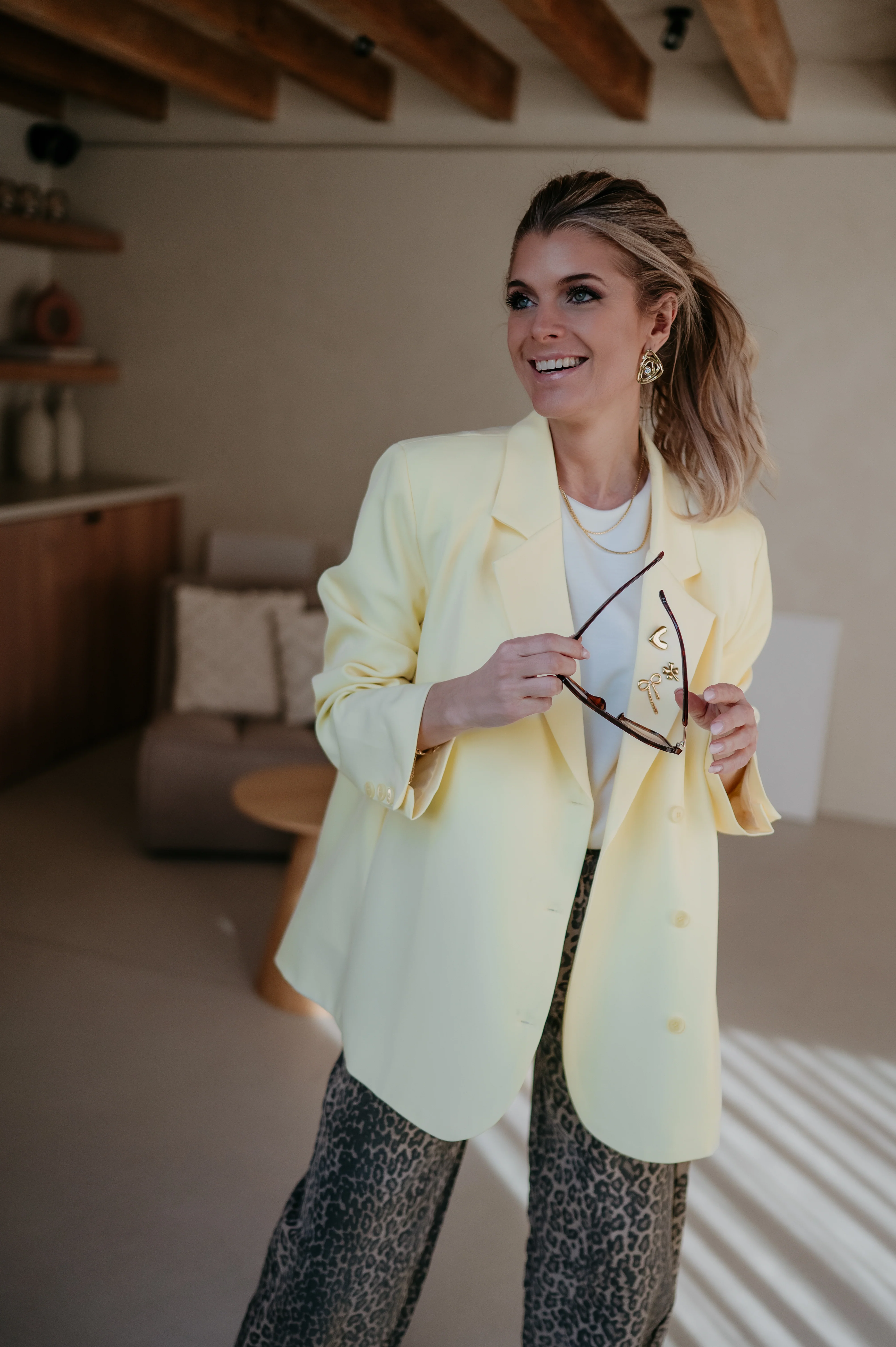 Zinigu blazer I Yellow - Image 3