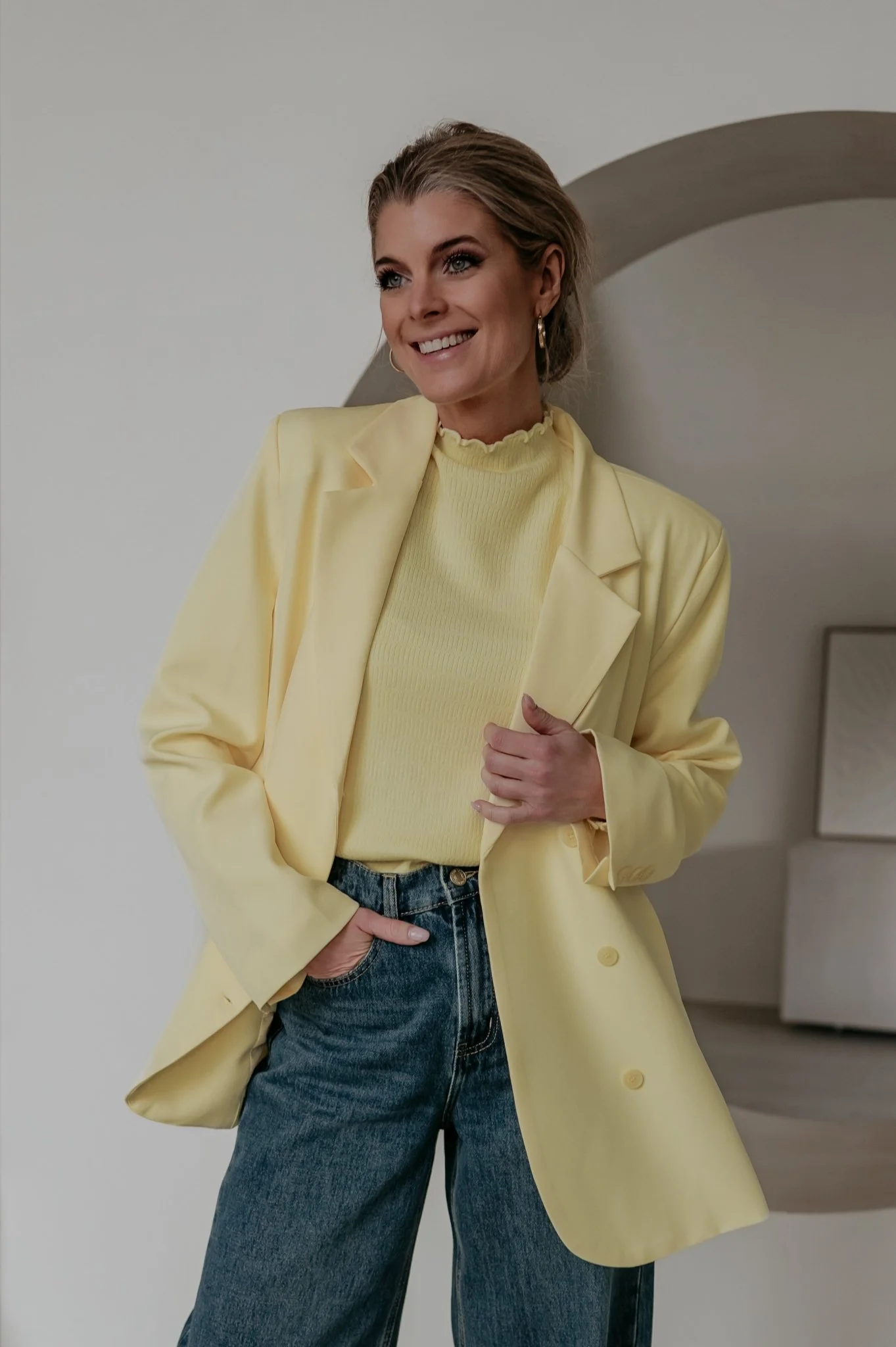 Zinigu blazer I Yellow - Image 34